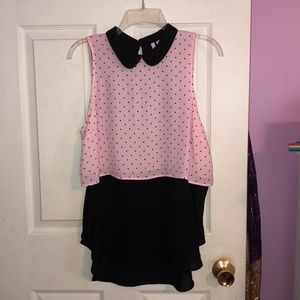 Collared Tank Blouse